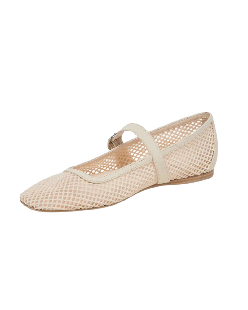 Rodni Mesh Ballet Flat Cream