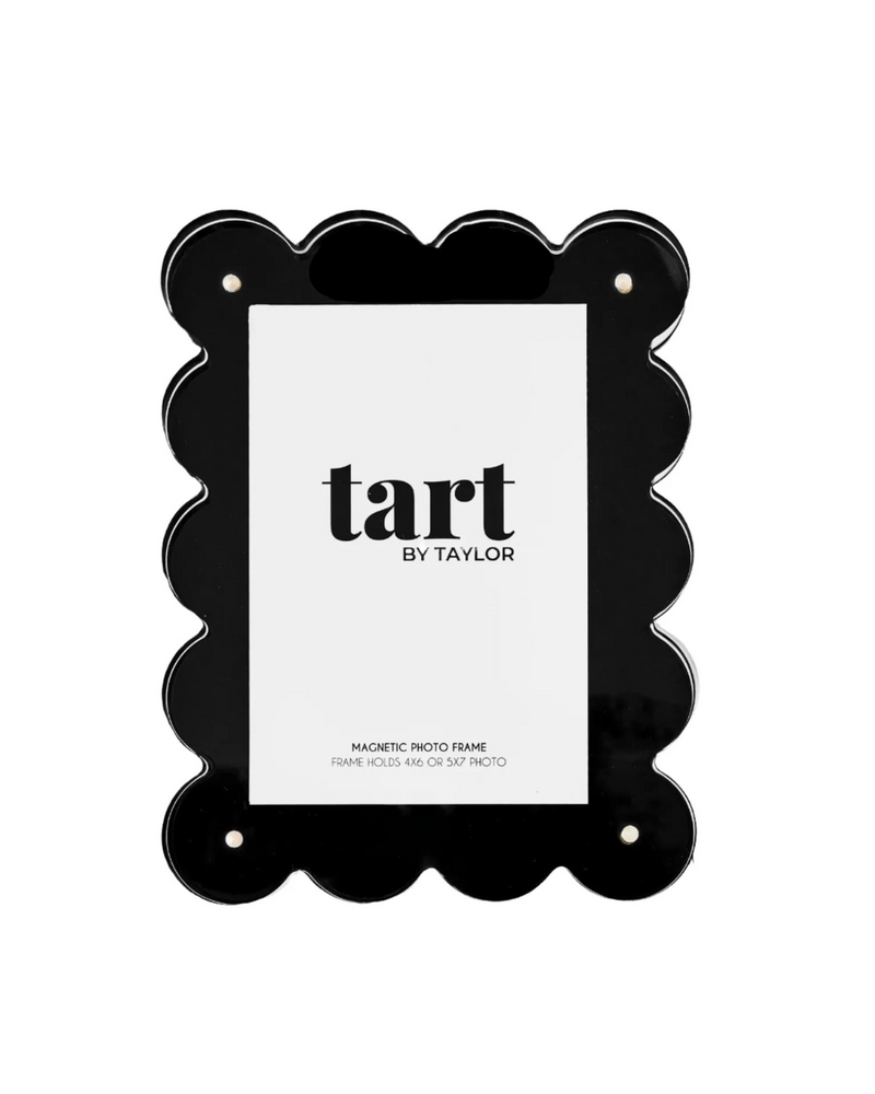 Acrylic Scalloped Frame Black