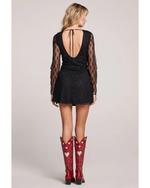 Addi Lace Mini Dress Black