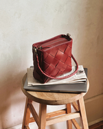 Alix Bag Grande Weave Rouge