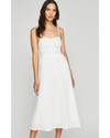 Allison Sweetheart Midi Dress White