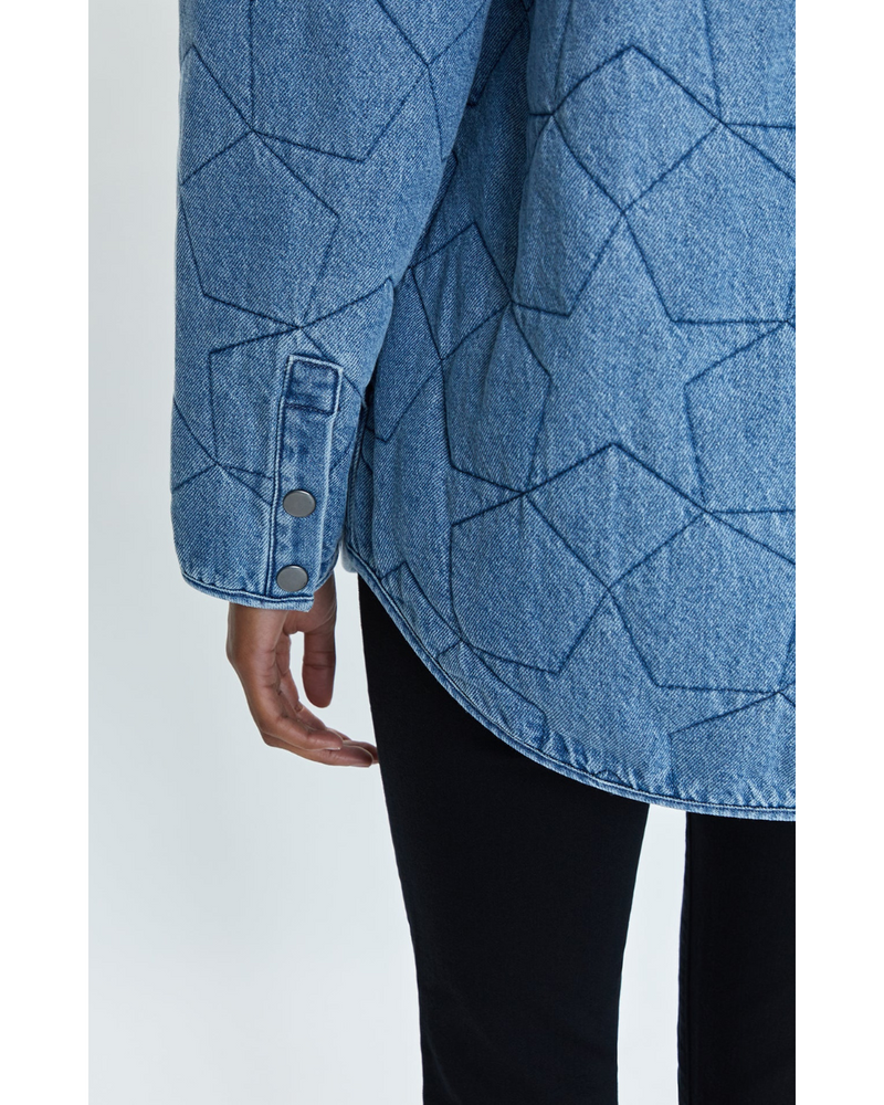 Alyssa Oversized Quilted Shacket Marmont Star