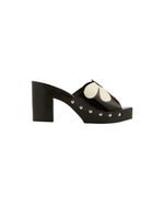 Amiah Platofrm Mule Heel Black Ice Patent