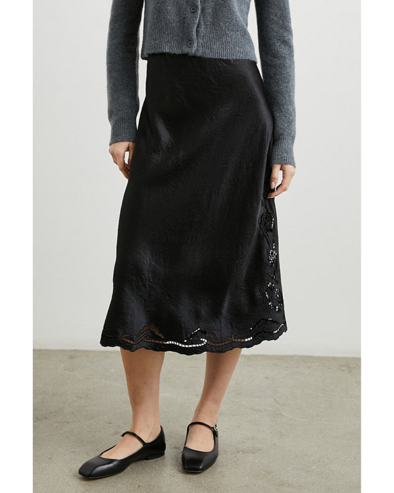 Anya Skirt Black Eyelet