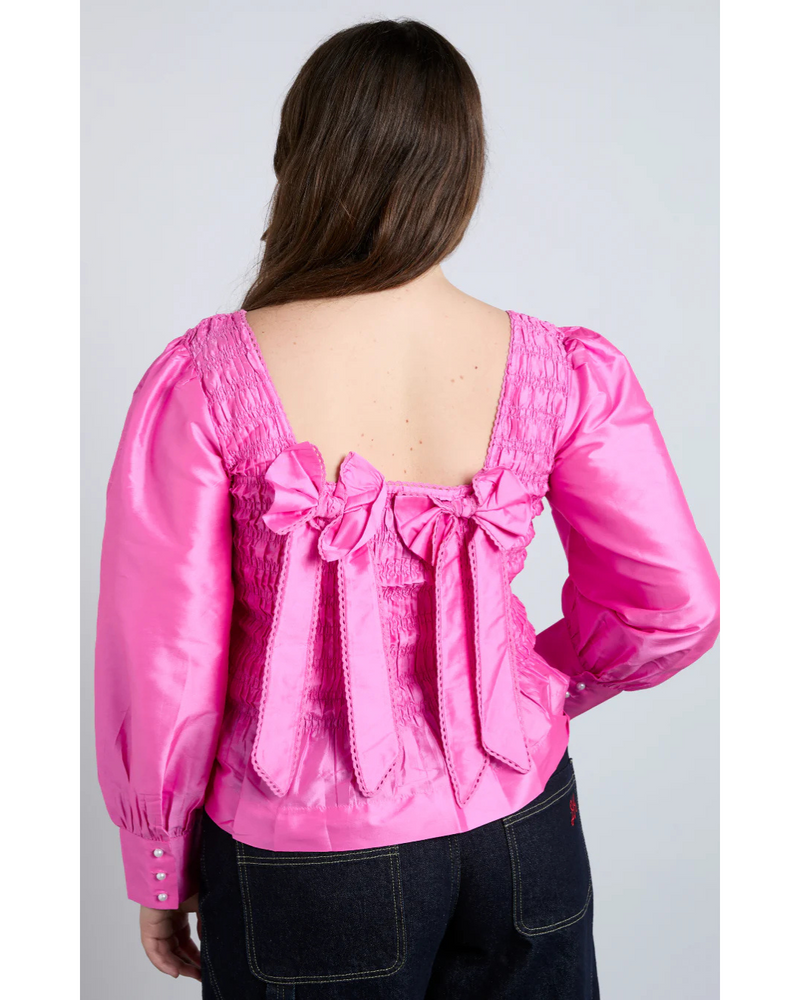 Ariana Blouse Pink Taffeta