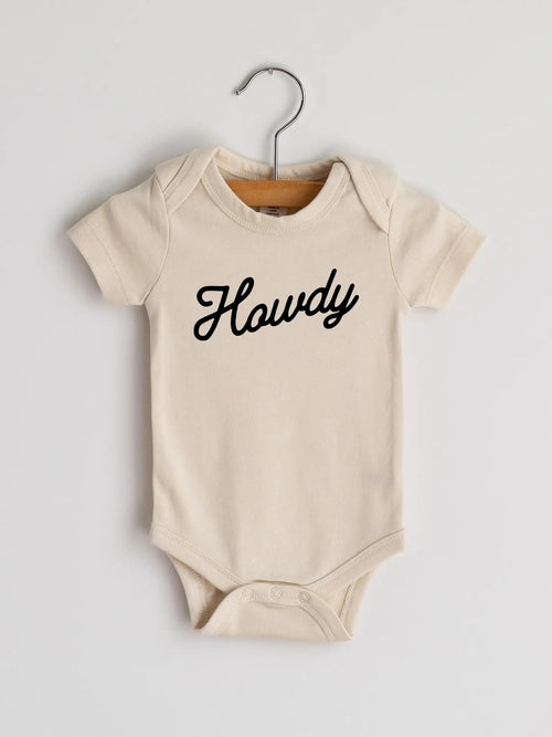 Howdy Onesie Cream
