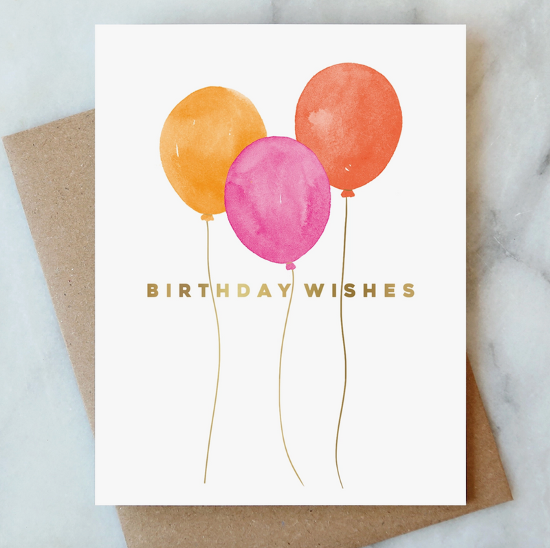 Balloons Birthday Greeting Card