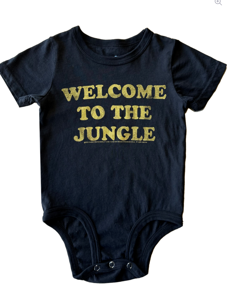 Welcome To The Jungle Onesie Black