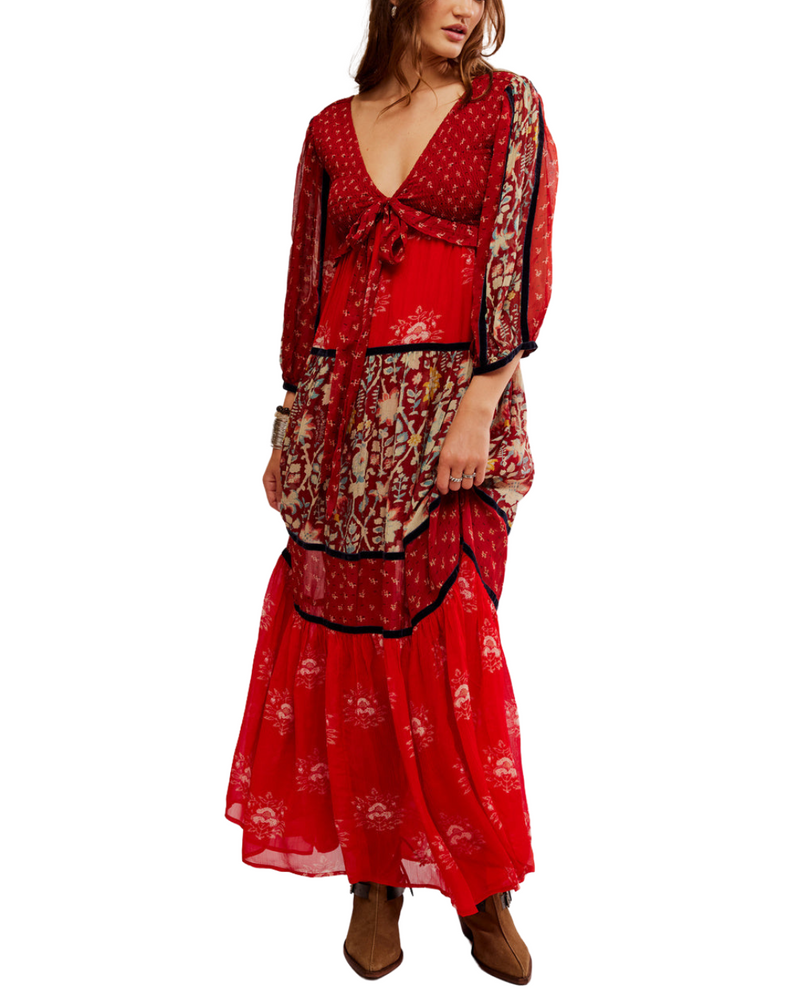 Bali Laurel Maxi Dress Warm Combo