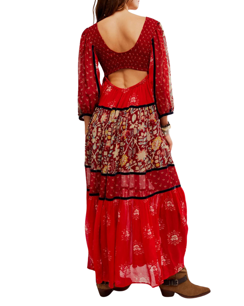 Bali Laurel Maxi Dress Warm Combo