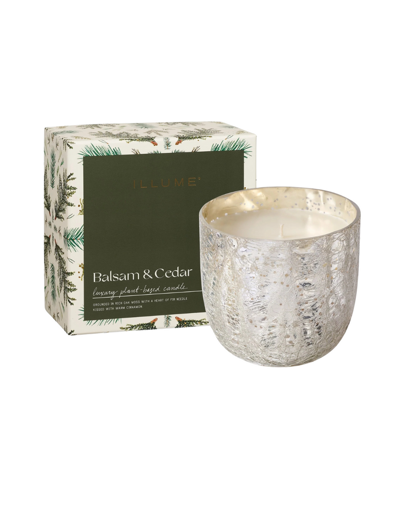 Balsam Cedar Crackle Candle Small