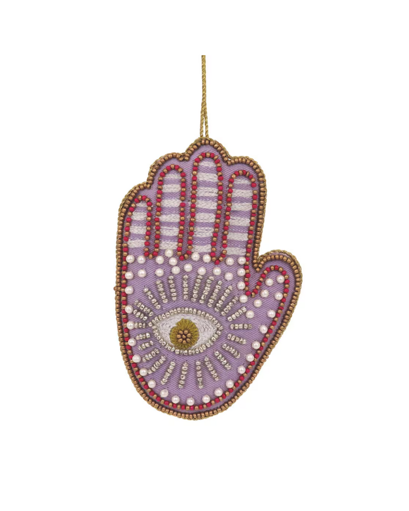 Beaded Hamsa Hand Ornament