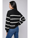 Beckett Collared Sweater Black Stripe