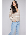 Beckett Collared Sweater Oatmeal Stripe