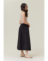 Bella Smocked Midi Skirt Black