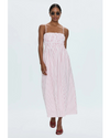 Bianca Smocked Bodice Dress Ruby Stripe