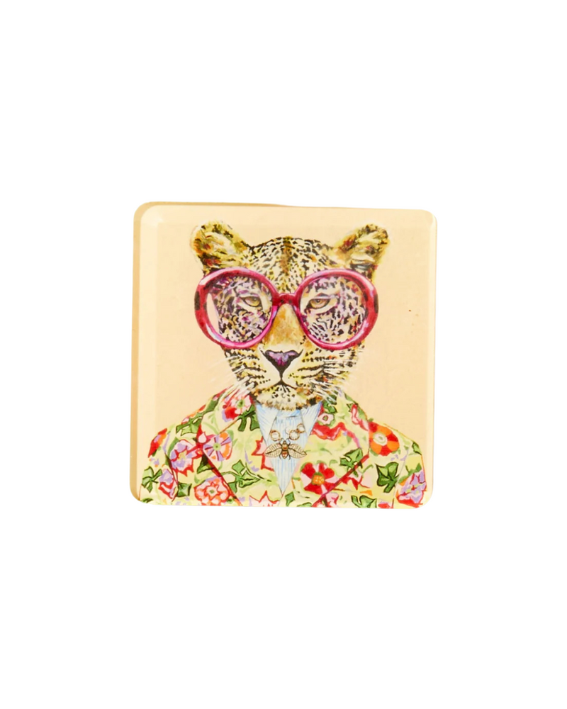 Big Cats Acrylic Coaster Cheetah