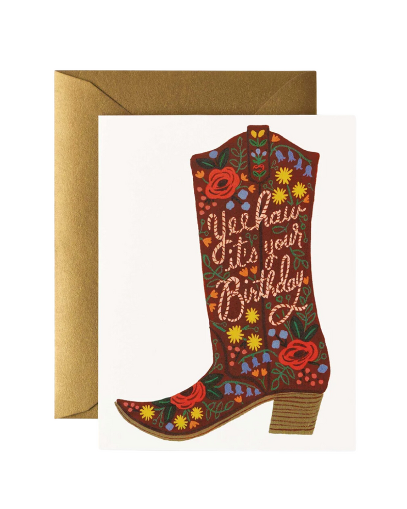 Birthday Boot Card