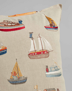 Boats Pattern Pillow