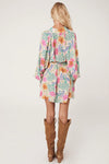 Boheme Button Through Mini Dress Spring