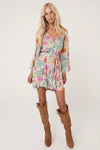 Boheme Button Through Mini Dress Spring