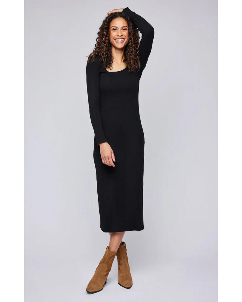 Brea Ribbed Dress Black