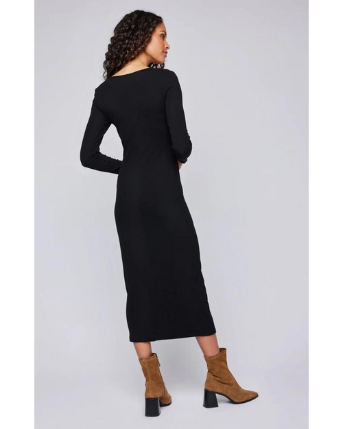 Brea Ribbed Dress Black