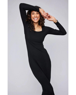 Brea Ribbed Dress Black