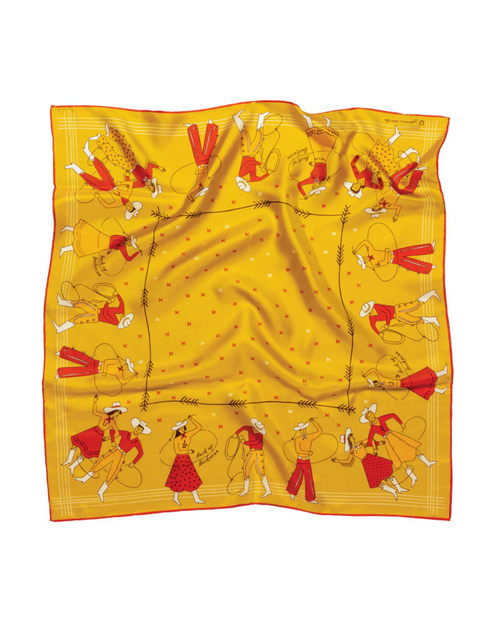 Buck Up Buckaroo Silk Scarf