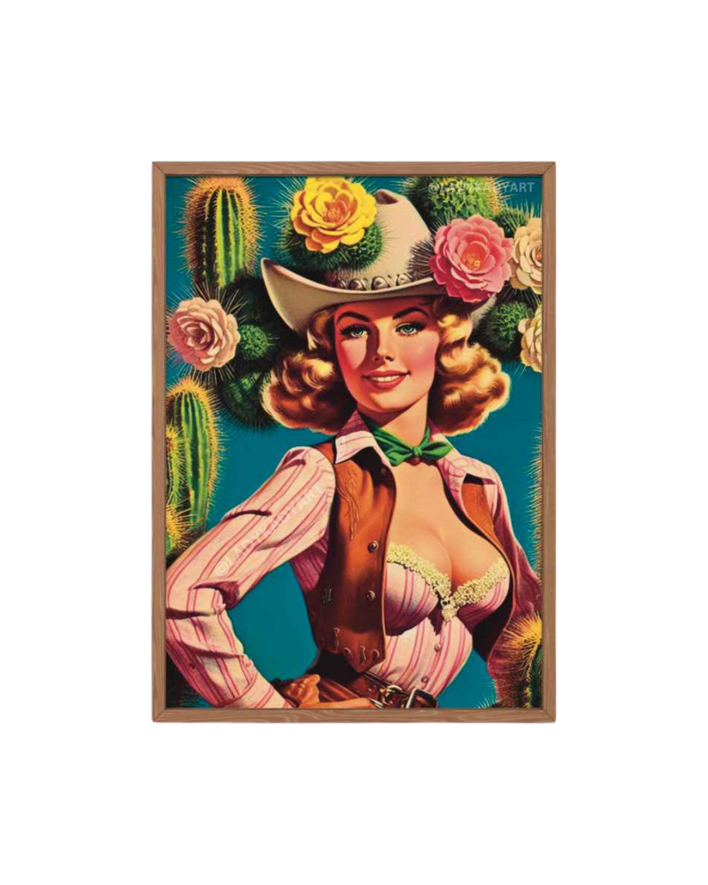 Cactus Cowgirl Print 8x10