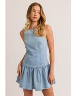 Carrie Mini Dress Light Denim