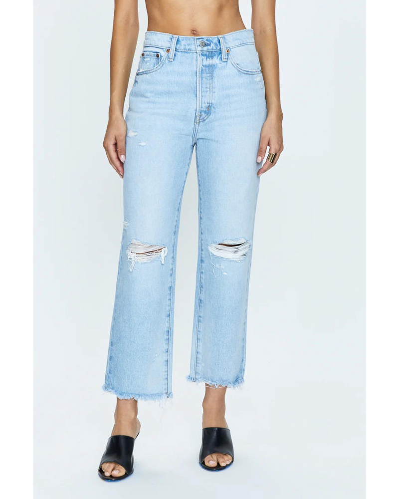 Cassie Crop Daytrip Distressed