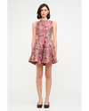 Cecilia Jacquard Mini Dress Pink