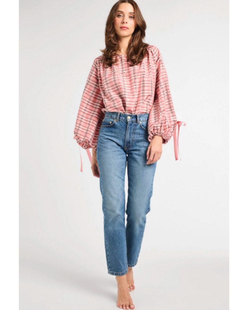 Cecily Top Sugarplum Plaid