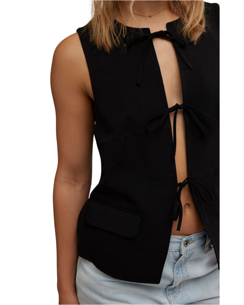 Celia Suit Vest Black