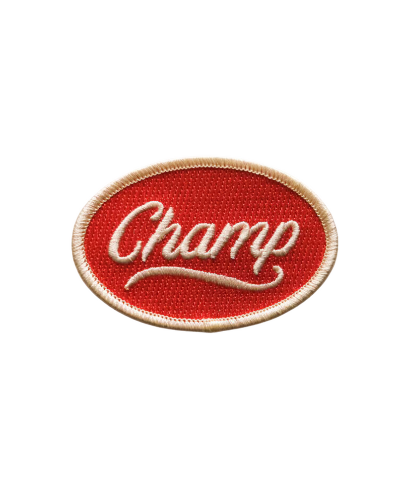 Champ Iron On Patch