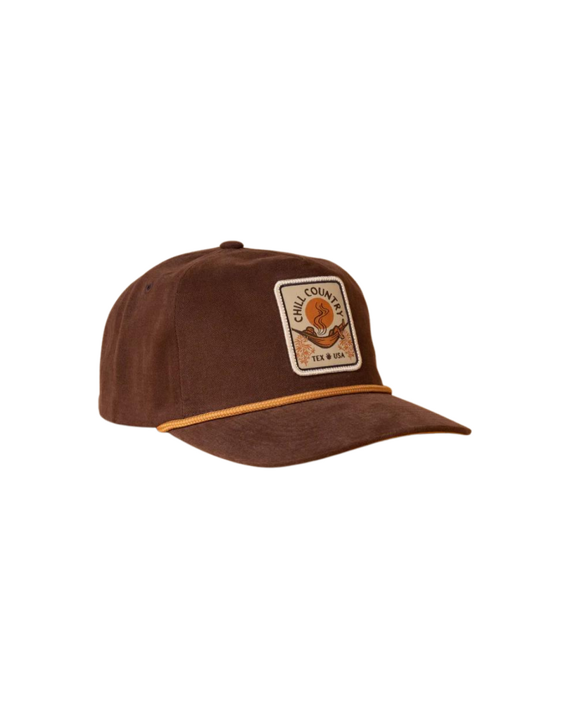 Chill Country Snapback Hat Chocolate