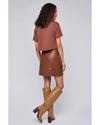 Chrissy Mini Skirt Cognac