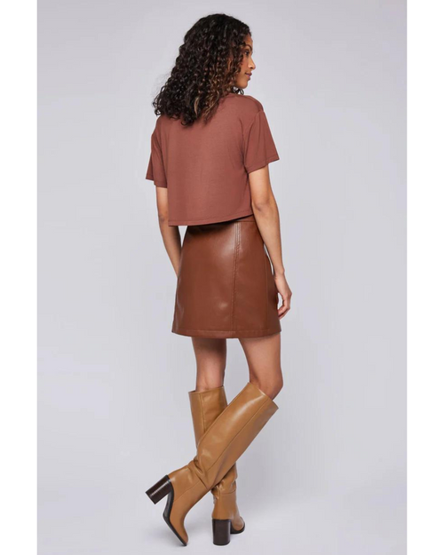 Chrissy Mini Skirt Cognac