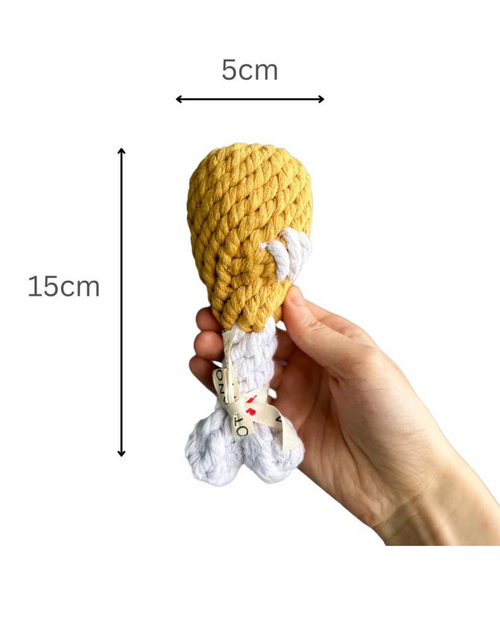 Clucky Drumstick Rope Dog Toy