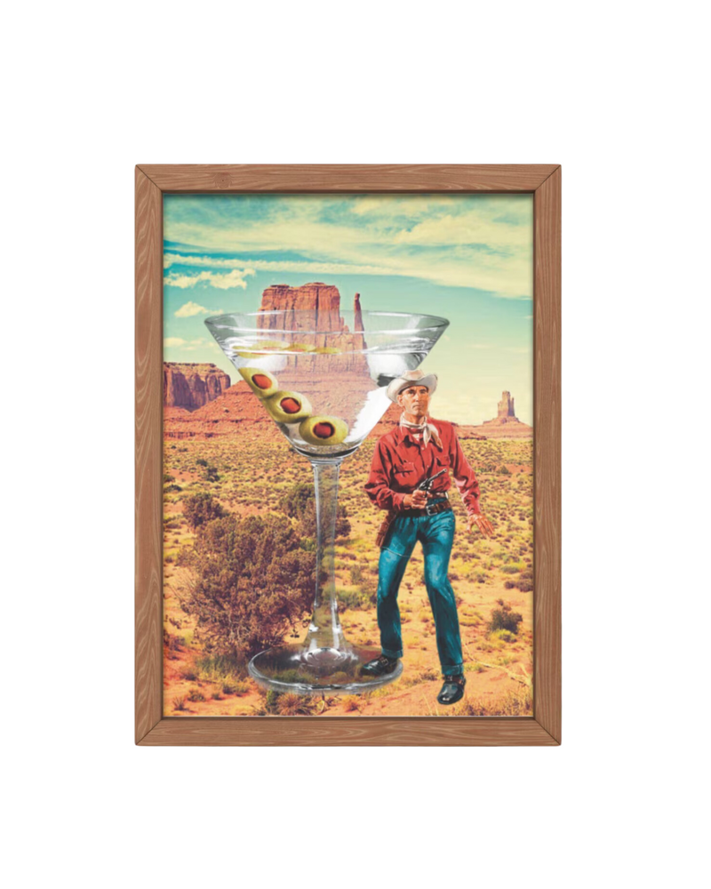 Cowboy Martini Print 8x10