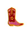 Cowgirl Boot Iron On Patch