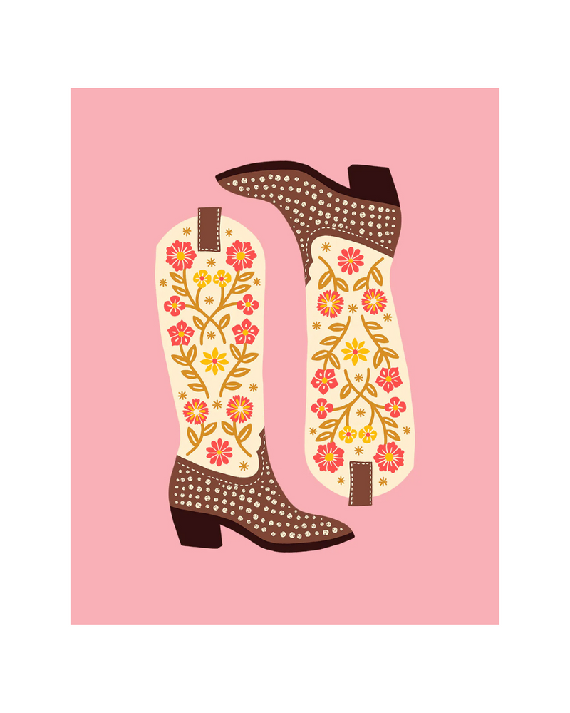 Cowgirl Boots Print 8x10
