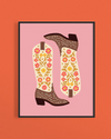 Cowgirl Boots Print 8x10