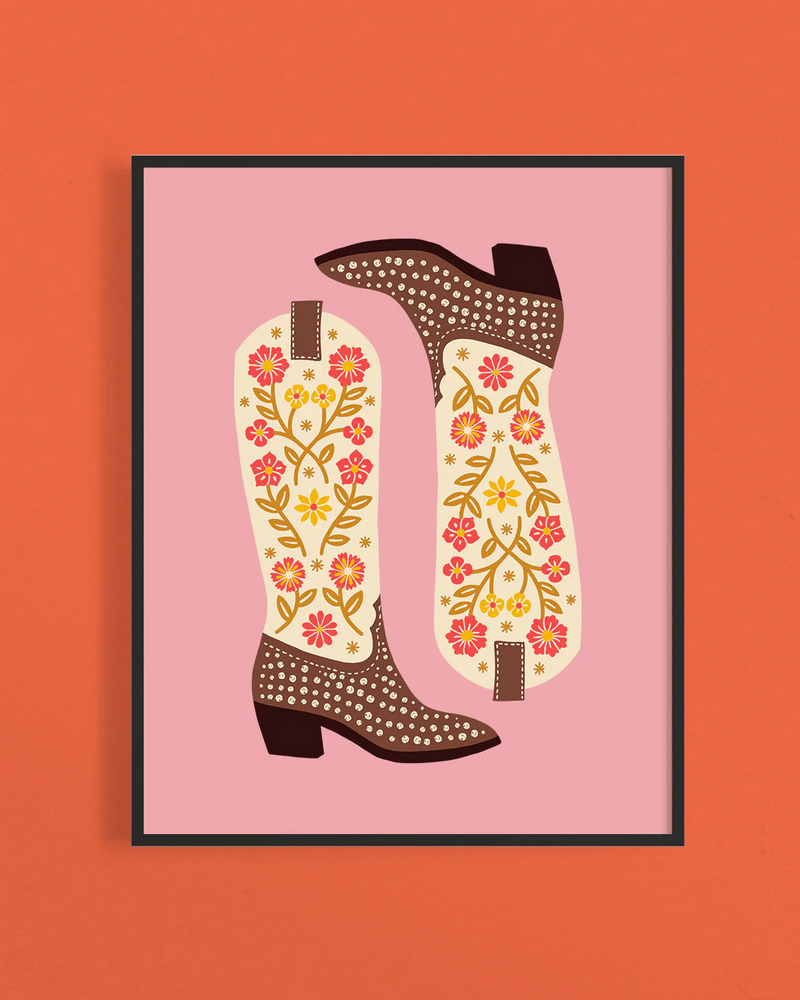 Cowgirl Boots Print 8x10
