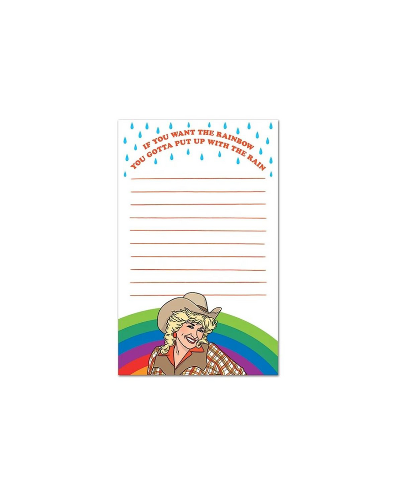 Cowgirl Rainbow Notepad