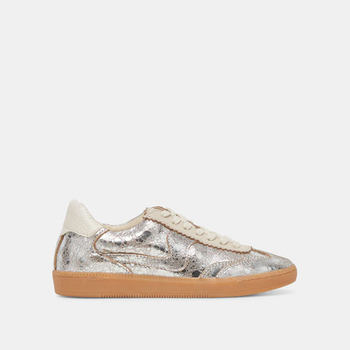 Notice Sneakers Silver Distressed Leather