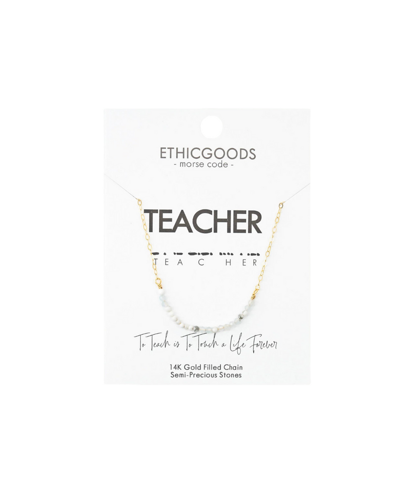 Dainty Morse Code Necklace