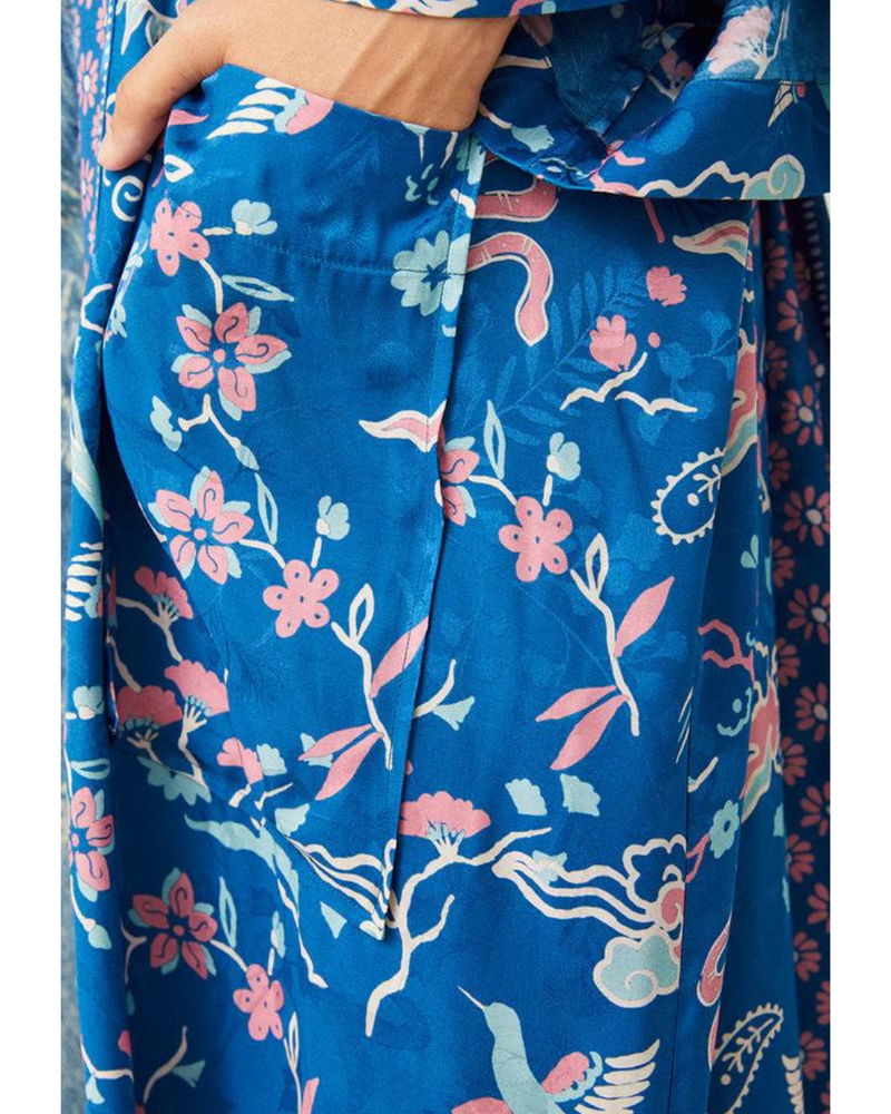 Desert Bandita Maxi Robe Cobalt