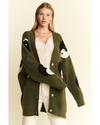 Devin Yin Yang Cardi Green